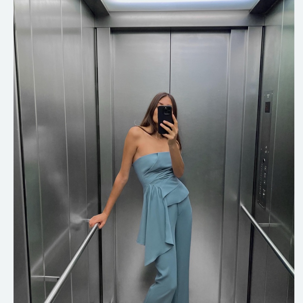 Zara Draped Bustier Top